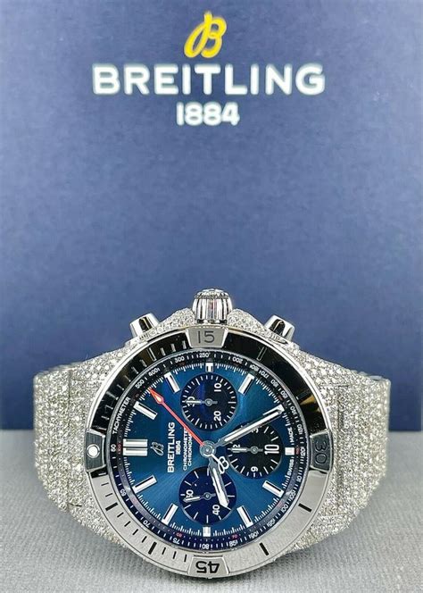 breitling iced out|breitling chronomat.